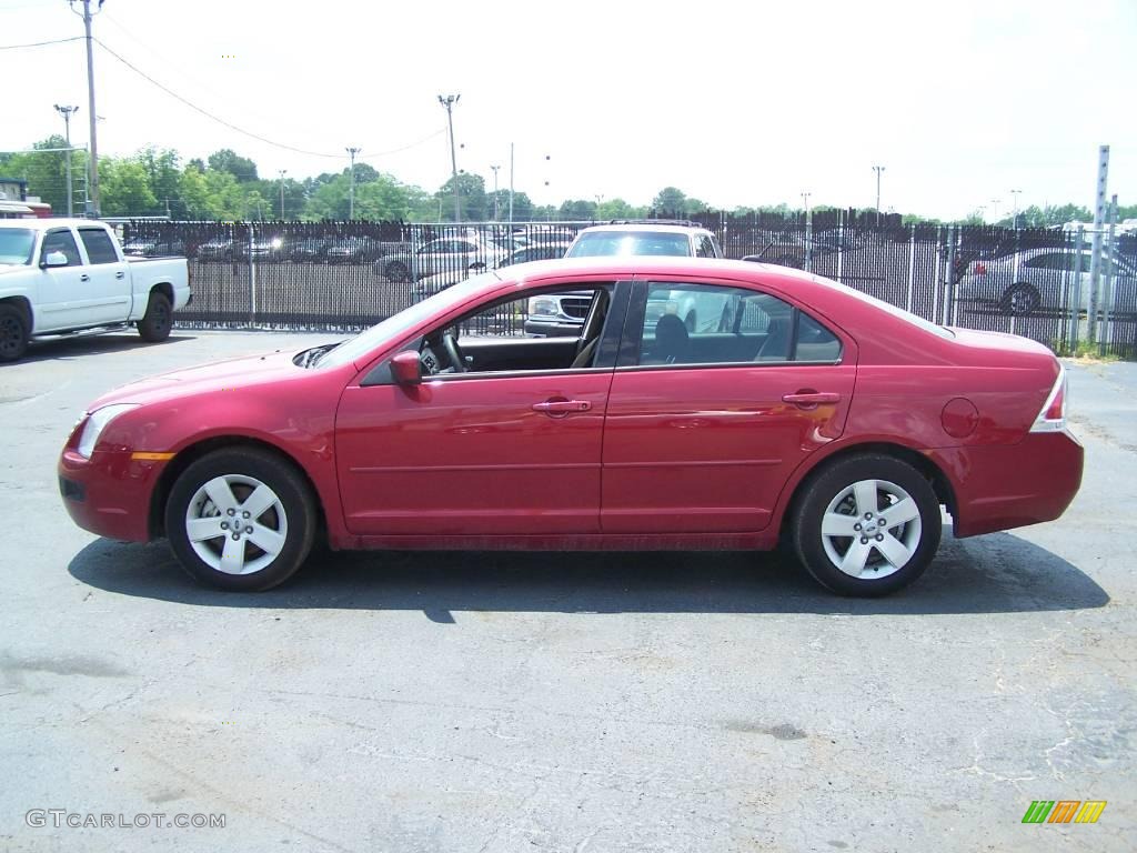2008 Fusion SE - Redfire Metallic / Charcoal Black photo #1