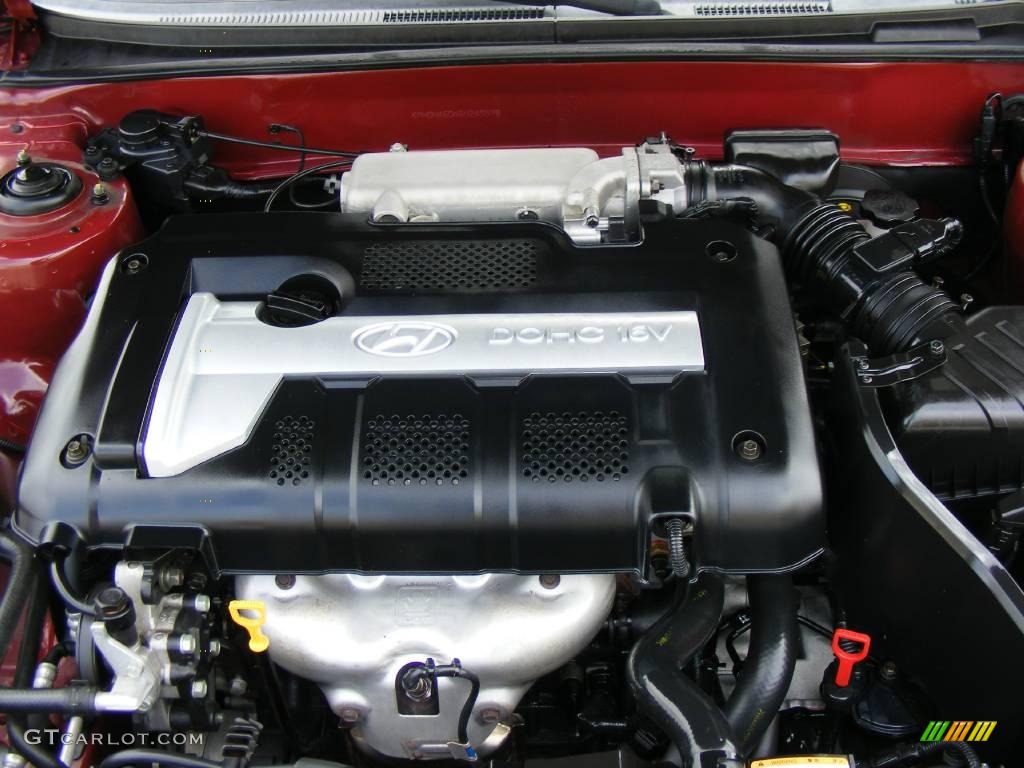 2006 Elantra GLS Sedan - Electric Red / Gray photo #18