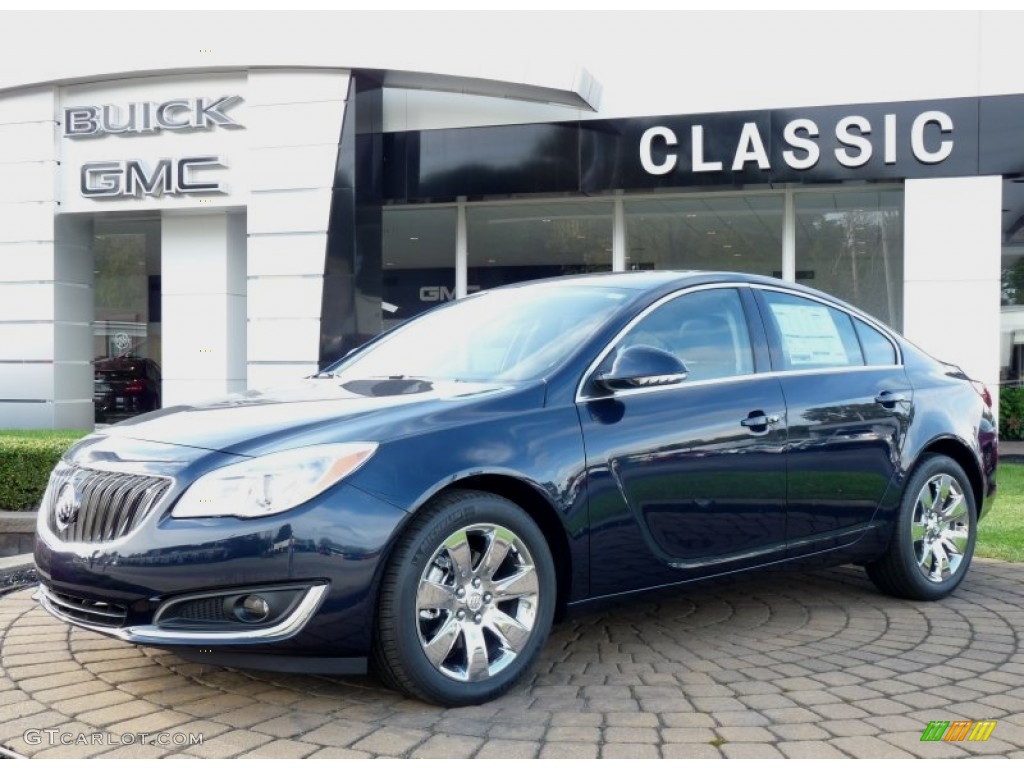 2016 Regal Premium II Group AWD - Dark Sapphire Blue Metallic / Ebony photo #1