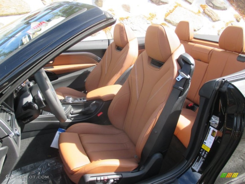 Saddle Brown Interior 2016 BMW 4 Series 435i xDrive Convertible Photo #107693976