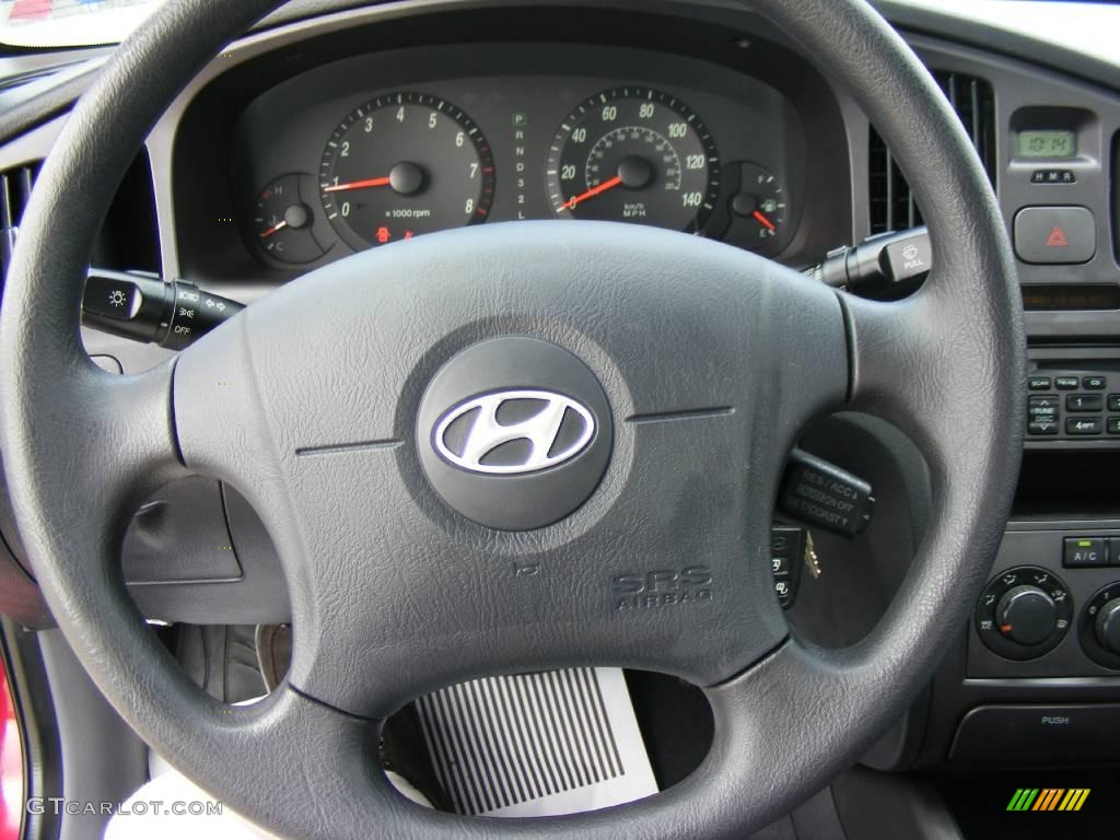 2006 Elantra GLS Sedan - Electric Red / Gray photo #37