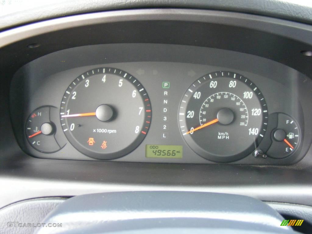 2006 Elantra GLS Sedan - Electric Red / Gray photo #41