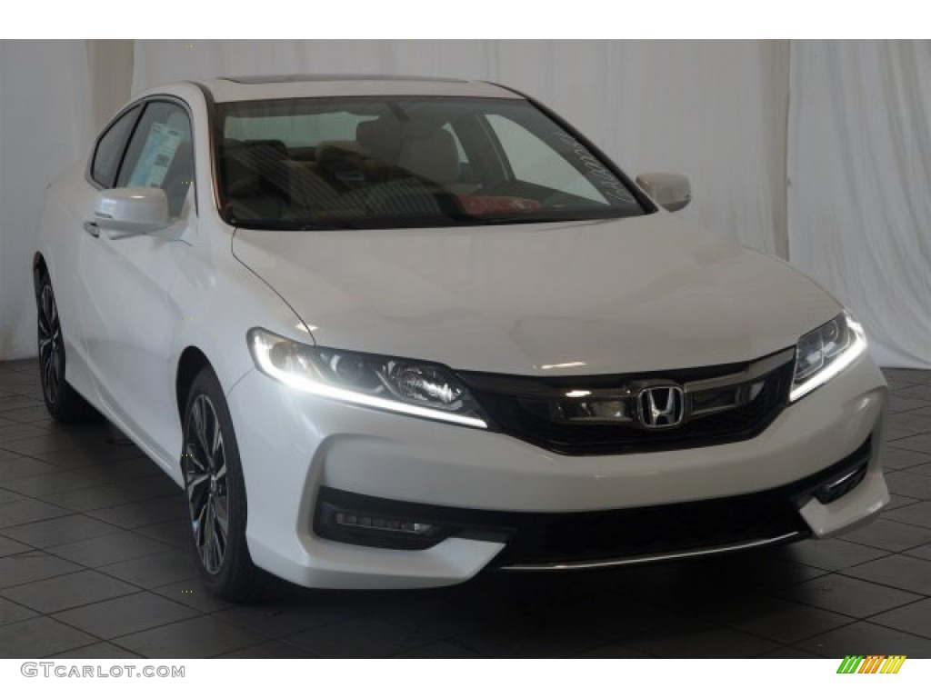 2016 Accord EX-L Coupe - White Orchid Pearl / Ivory photo #2