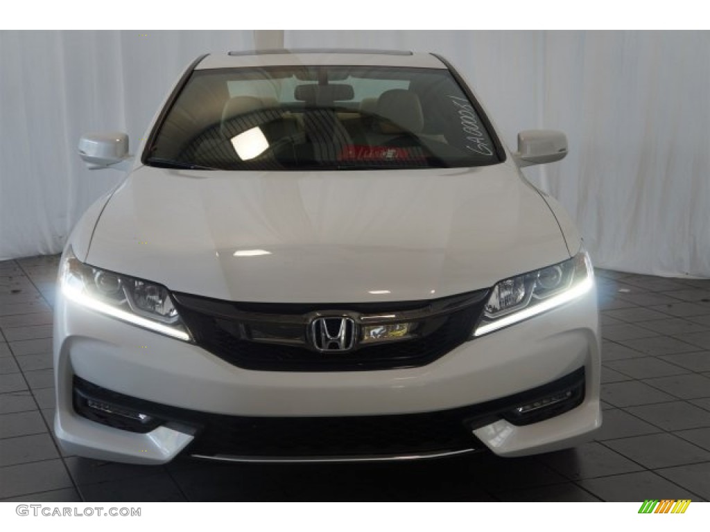 2016 Accord EX-L Coupe - White Orchid Pearl / Ivory photo #3