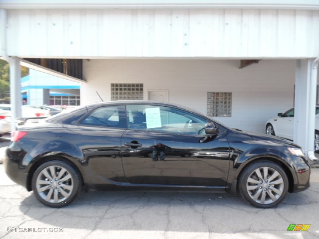2012 Forte Koup SX - Ebony Black / Black photo #1