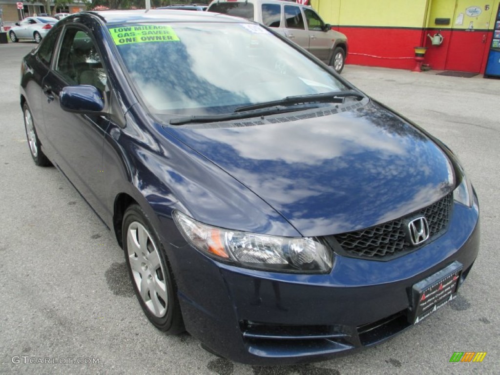 2009 Civic LX Coupe - Atomic Blue Metallic / Gray photo #1