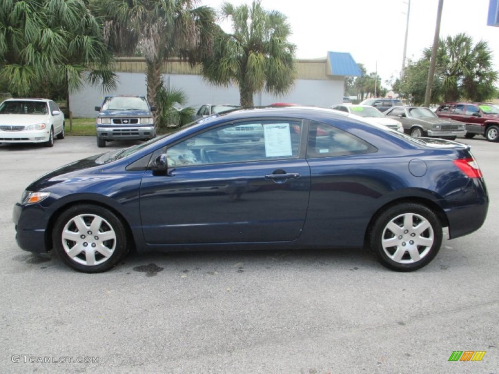 Atomic Blue Metallic 2009 Honda Civic LX Coupe Exterior Photo #107705178