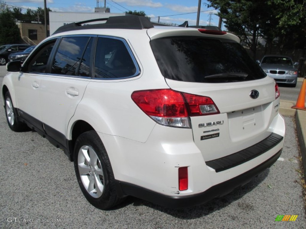 2013 Outback 2.5i Limited - Satin White Pearl / Warm Ivory Leather photo #4