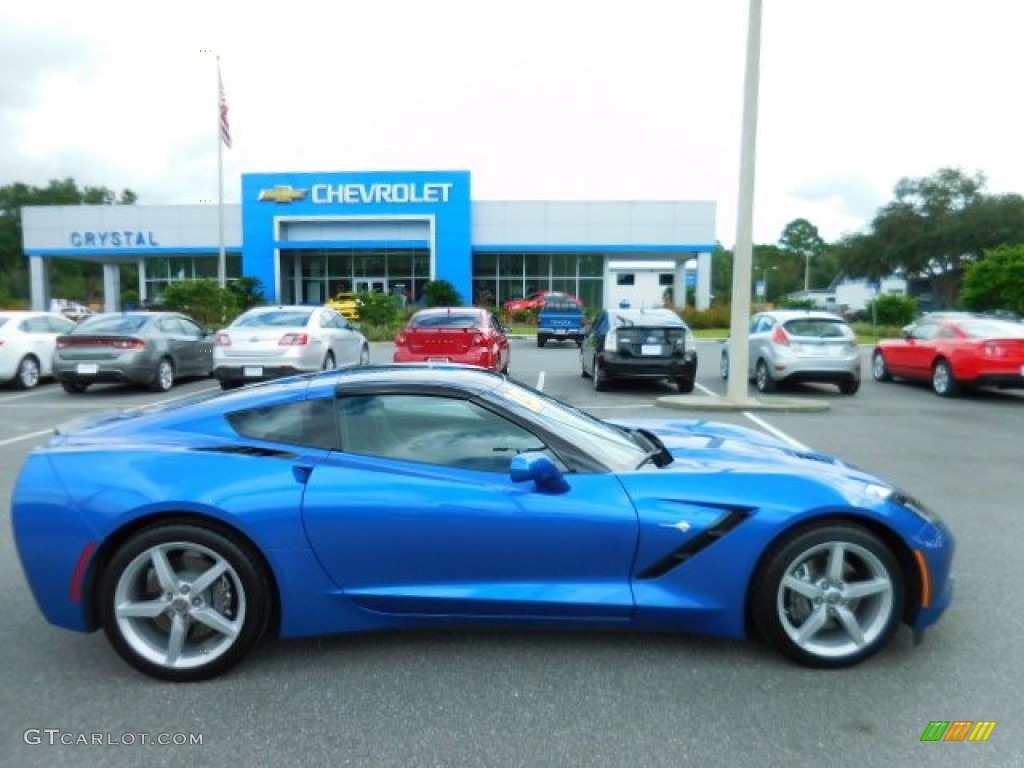 2015 Corvette Stingray Coupe - Laguna Blue Tintcoat / Jet Black photo #8