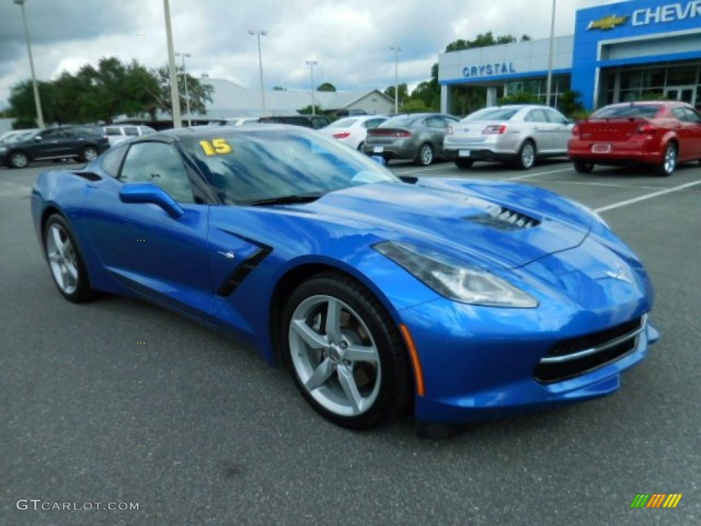 2015 Corvette Stingray Coupe - Laguna Blue Tintcoat / Jet Black photo #10