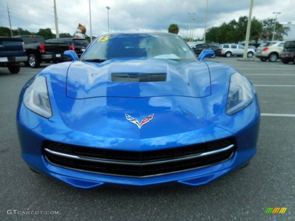 2015 Corvette Stingray Coupe - Laguna Blue Tintcoat / Jet Black photo #13