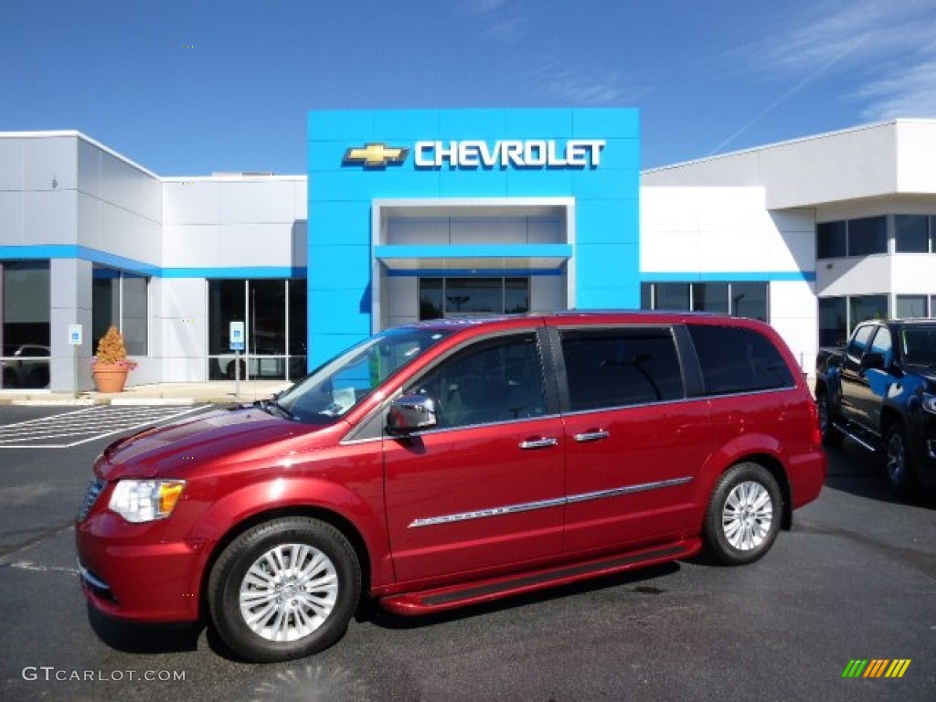 Deep Cherry Red Crystal Pearl 2012 Chrysler Town & Country Limited Exterior Photo #107708631