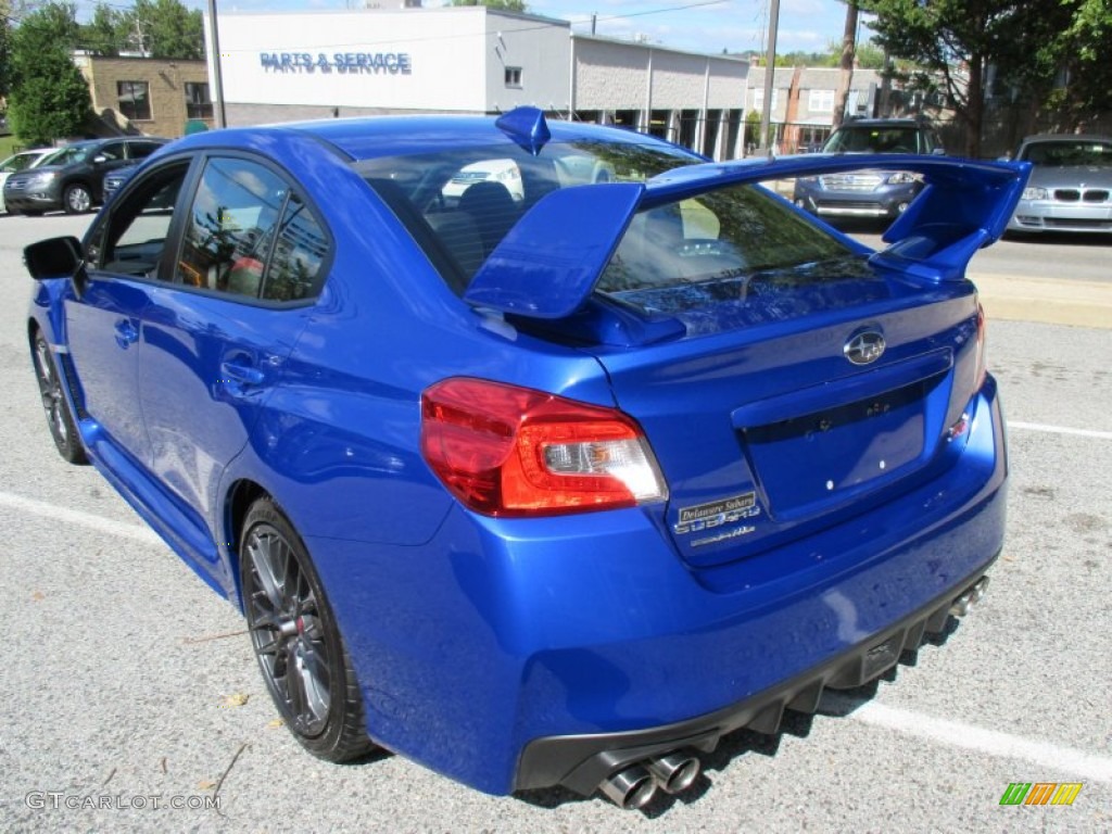 2015 WRX STI - WR Blue Pearl / Carbon Black photo #4
