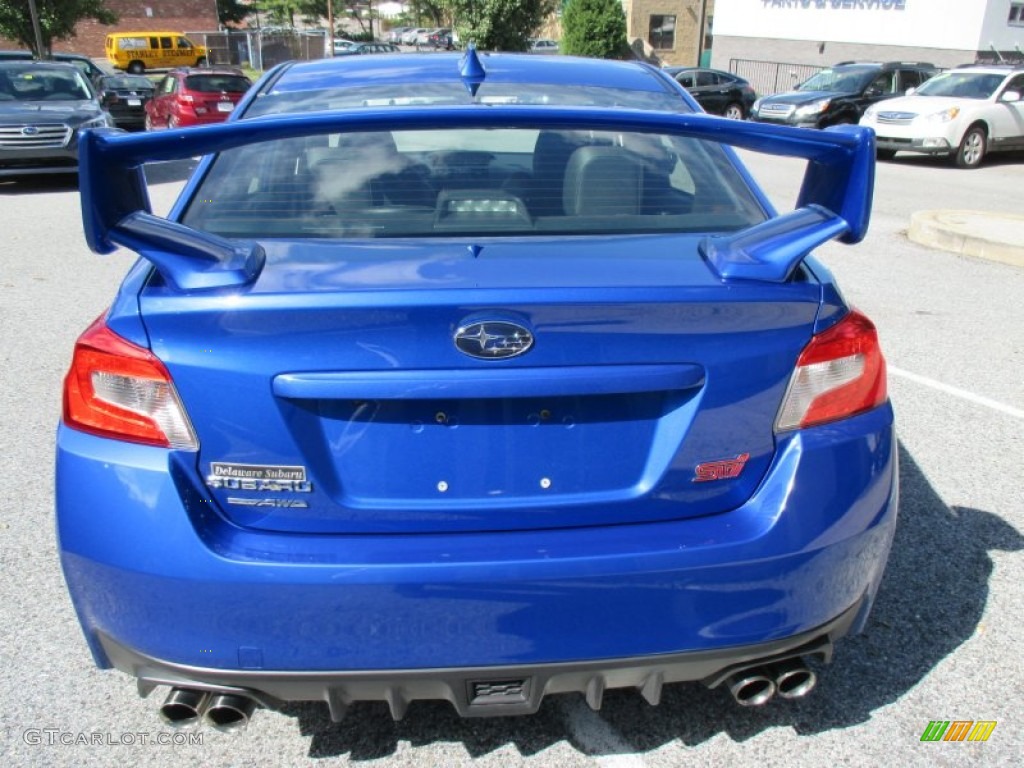2015 WRX STI - WR Blue Pearl / Carbon Black photo #5