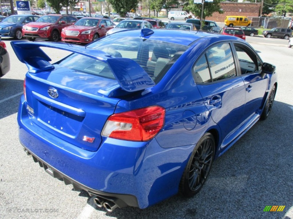 2015 WRX STI - WR Blue Pearl / Carbon Black photo #6