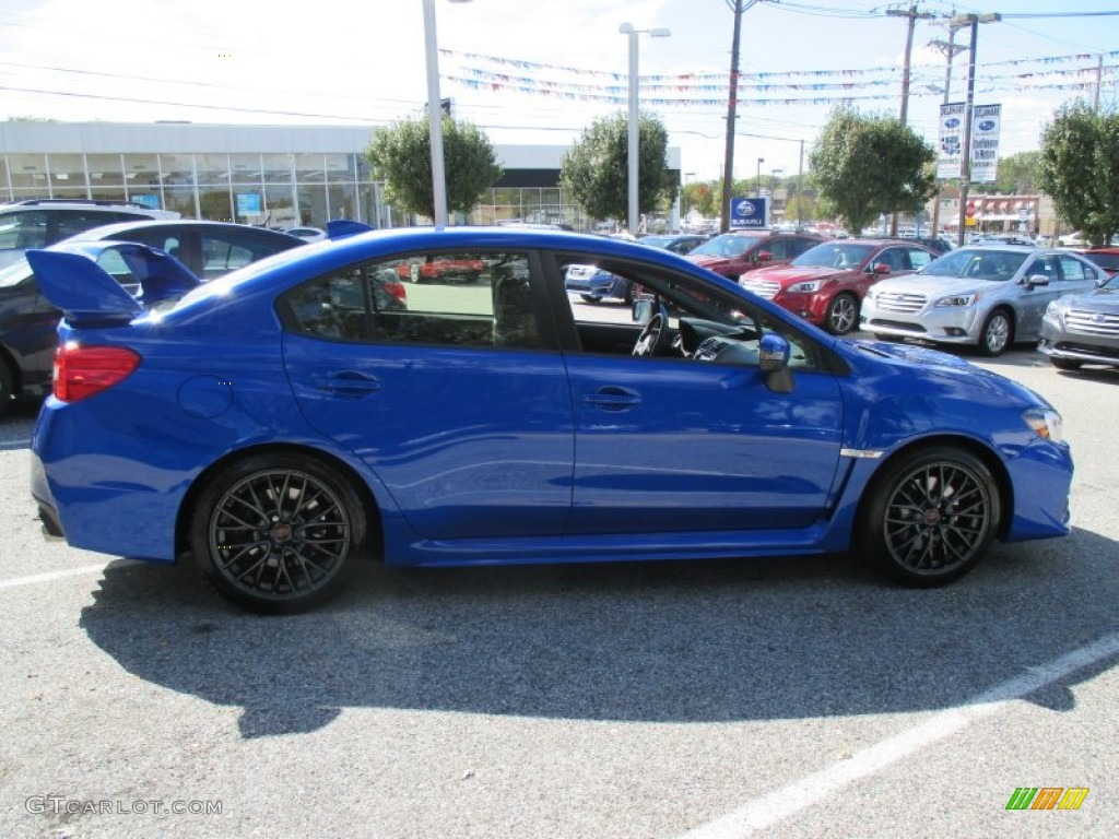 2015 WRX STI - WR Blue Pearl / Carbon Black photo #7