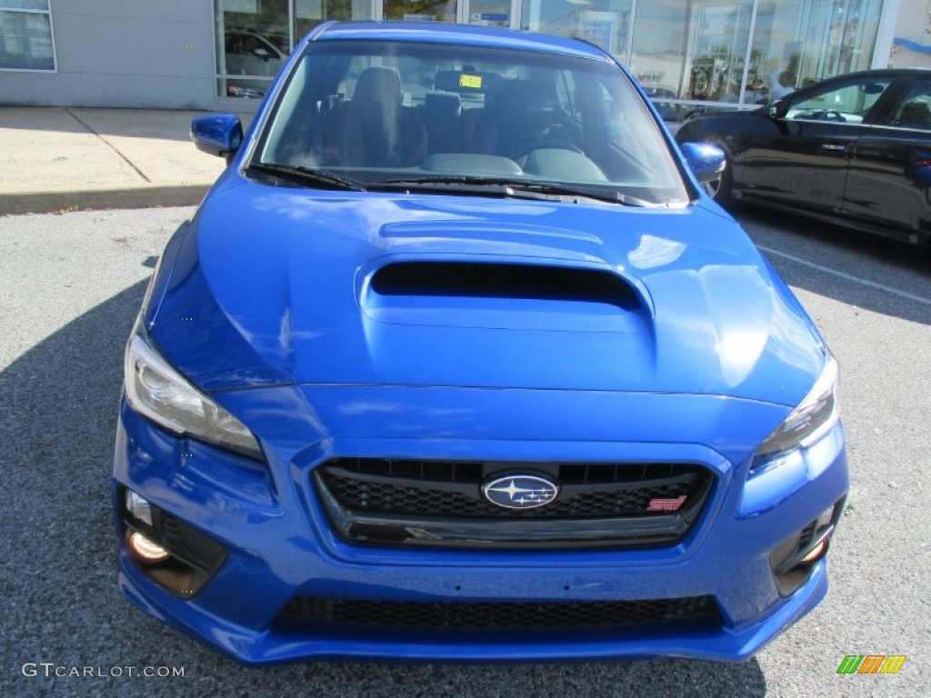 2015 WRX STI - WR Blue Pearl / Carbon Black photo #9