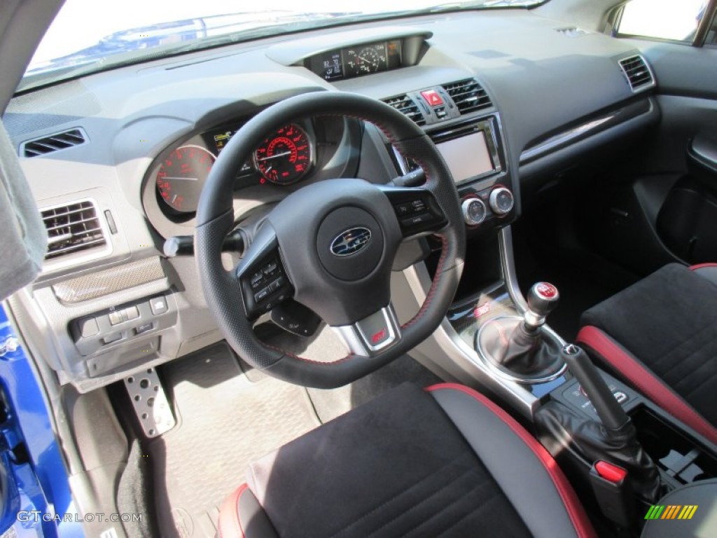 Carbon Black Interior 2015 Subaru WRX STI Photo #107711100