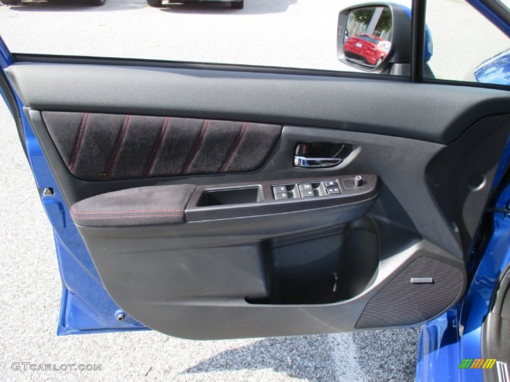 2015 Subaru WRX STI Carbon Black Door Panel Photo #107711334