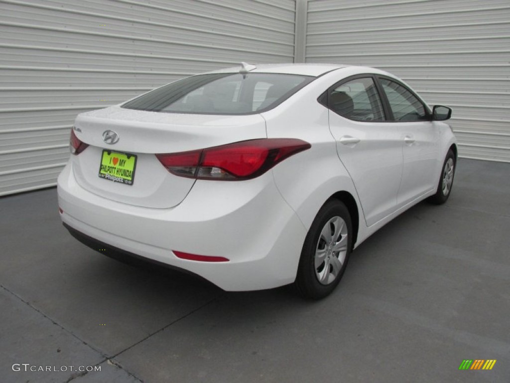 2016 Elantra SE - White / Gray photo #4