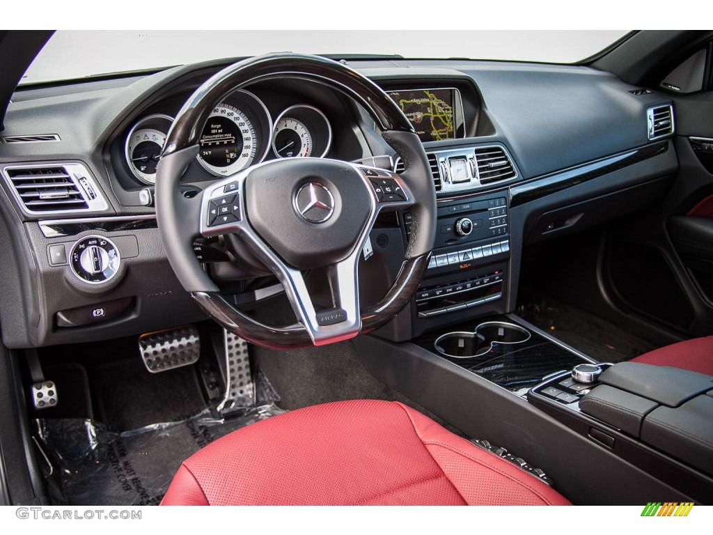 Red/Black Interior 2016 Mercedes-Benz E 400 Cabriolet Photo #107713804
