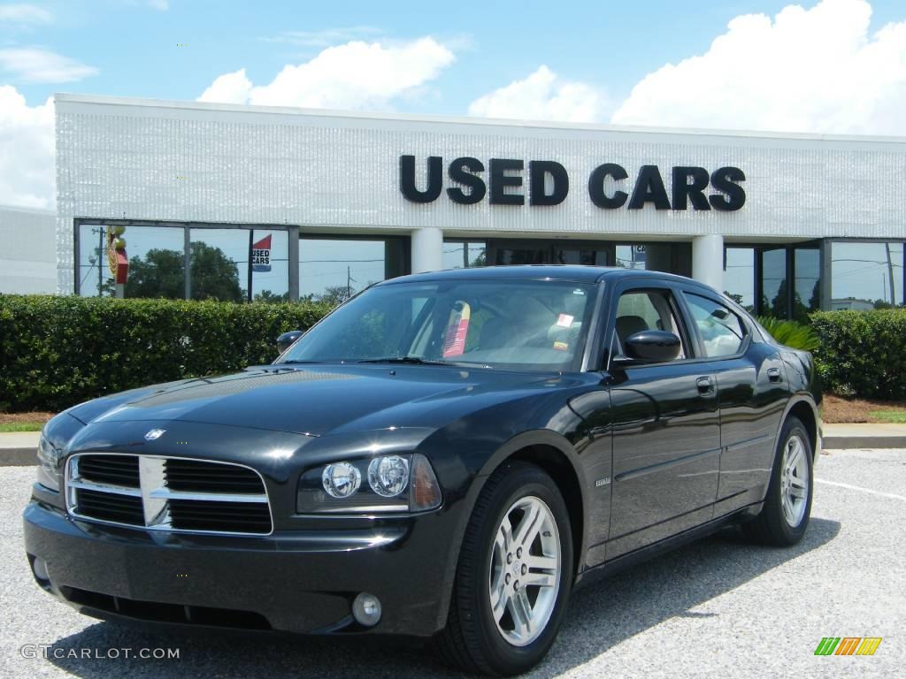 2006 Charger R/T - Brilliant Black Crystal Pearl / Dark Slate Gray/Light Graystone photo #1