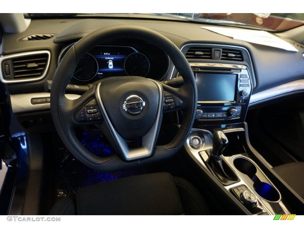 2016 Nissan Maxima S Charcoal Dashboard Photo #107715174