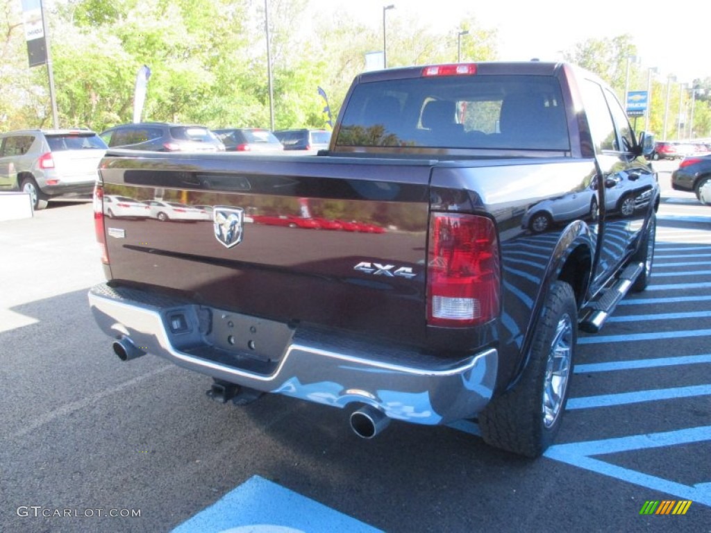 2012 Ram 1500 Laramie Crew Cab 4x4 - Deep Molten Red Pearl / Dark Slate Gray photo #6