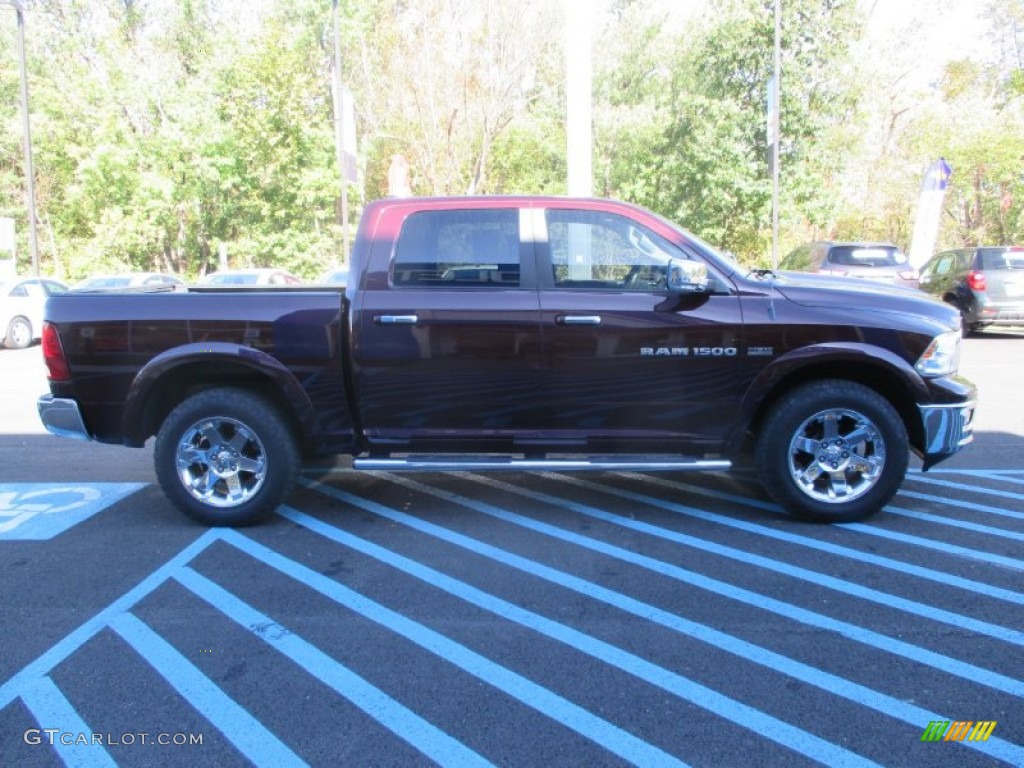 2012 Ram 1500 Laramie Crew Cab 4x4 - Deep Molten Red Pearl / Dark Slate Gray photo #12