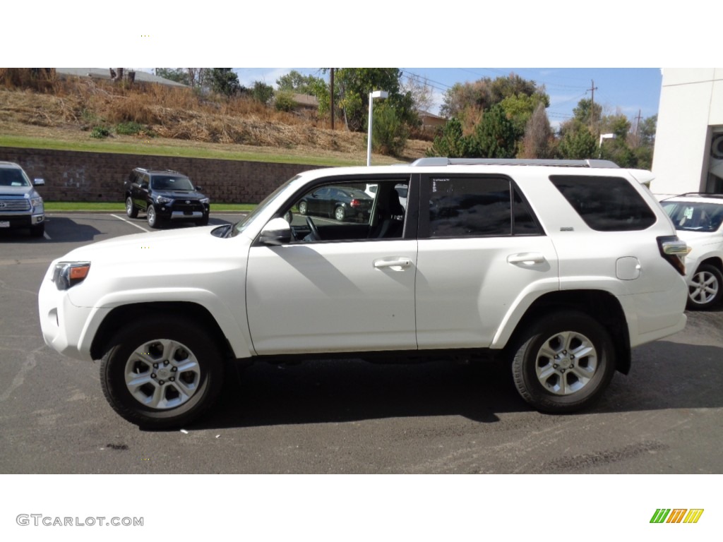 2014 4Runner SR5 4x4 - Super White / Black photo #4