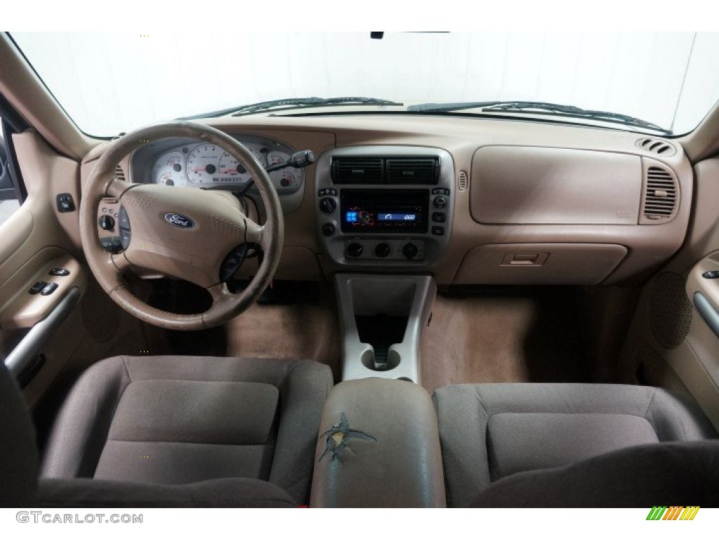 Medium Prairie Tan Interior 2001 Ford Explorer Sport 4x4 Photo #107717775