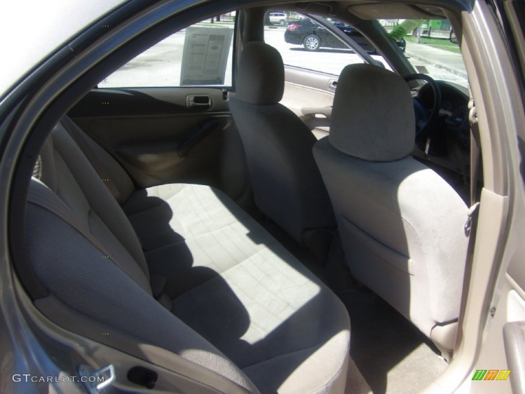 2001 Civic LX Sedan - Titanium Metallic / Beige photo #15