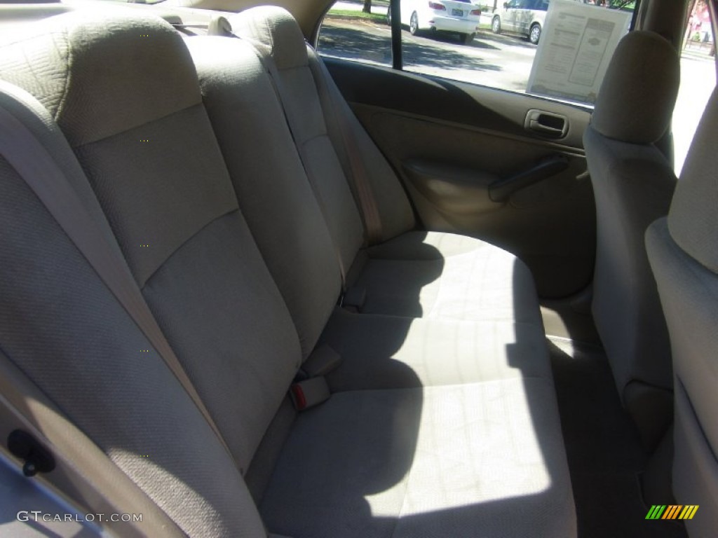 2001 Civic LX Sedan - Titanium Metallic / Beige photo #16