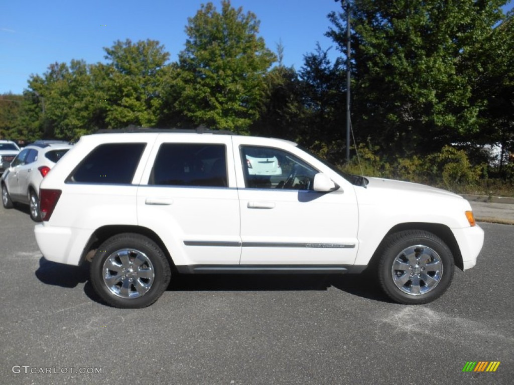 2008 Grand Cherokee Limited 4x4 - Stone White / Dark Slate Gray/Light Graystone photo #2