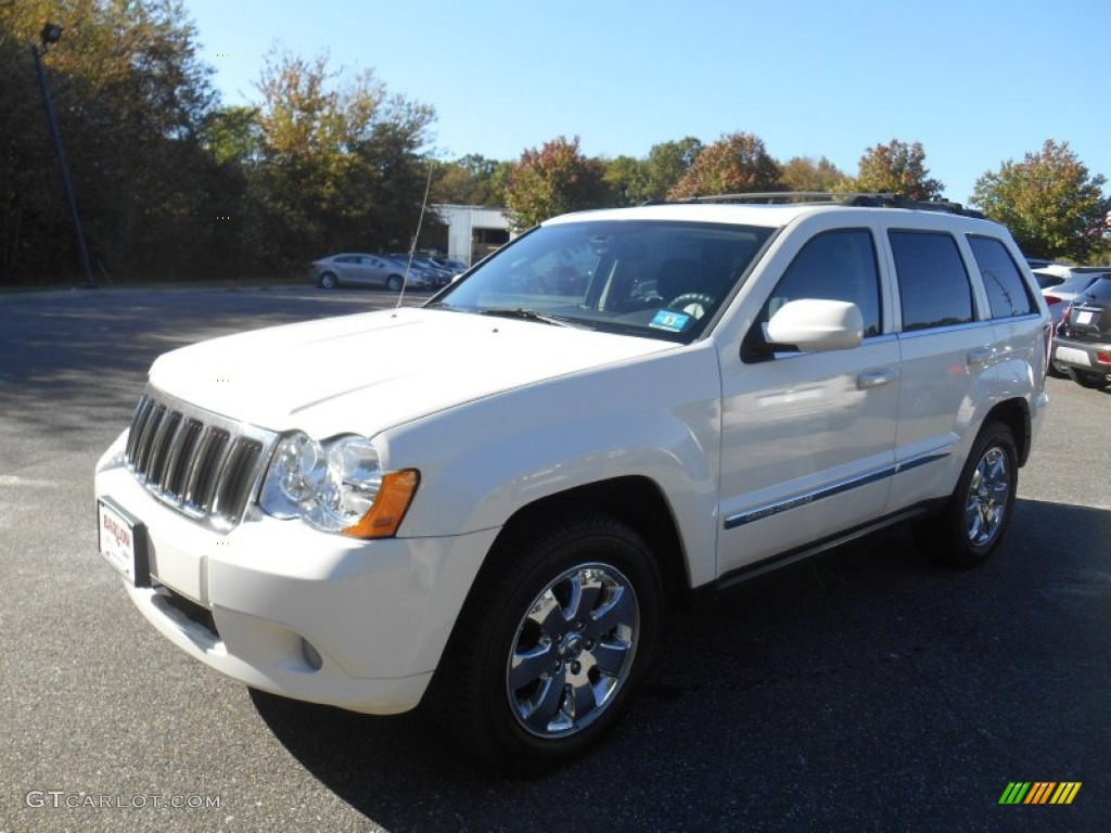2008 Grand Cherokee Limited 4x4 - Stone White / Dark Slate Gray/Light Graystone photo #7
