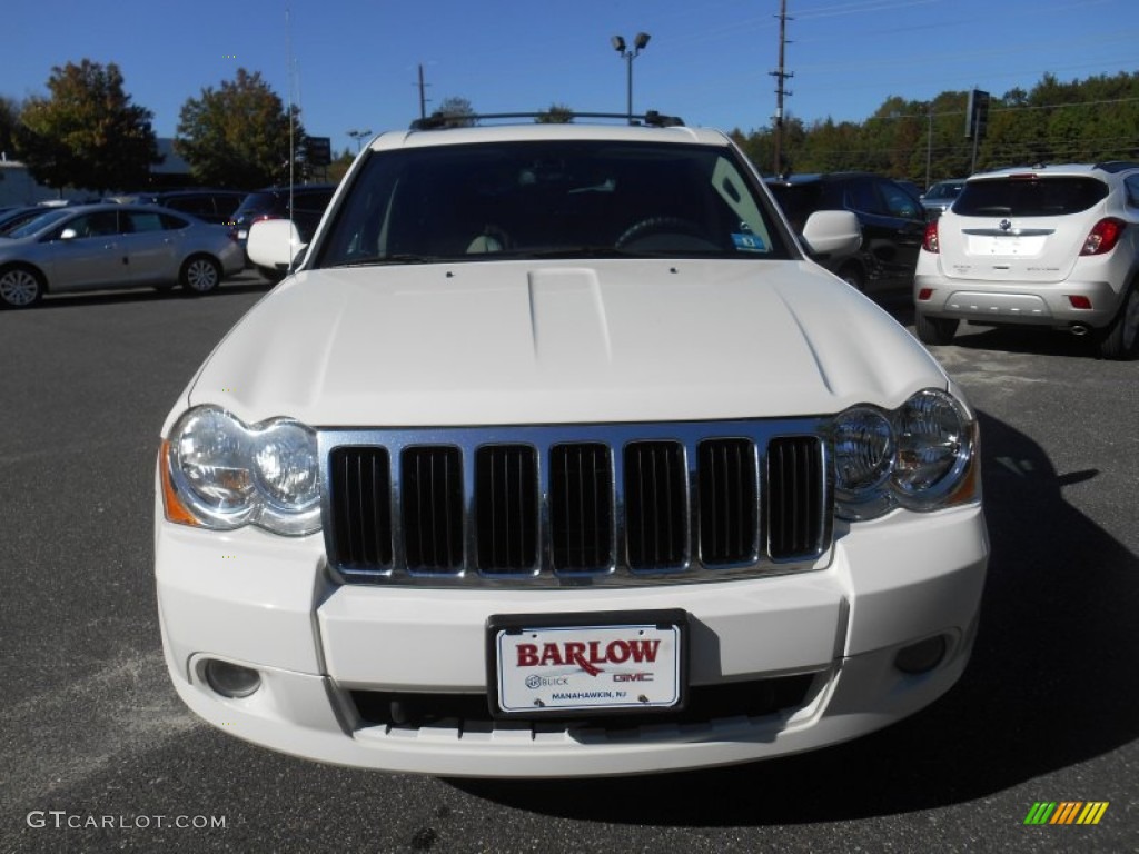 2008 Grand Cherokee Limited 4x4 - Stone White / Dark Slate Gray/Light Graystone photo #8