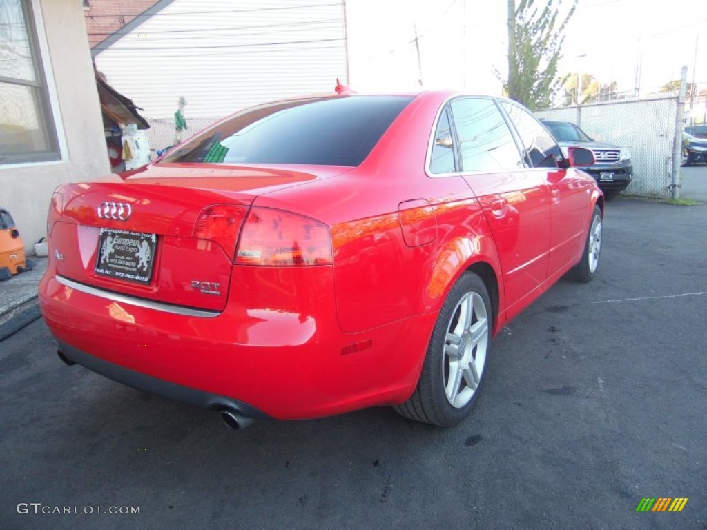 2007 A4 2.0T quattro Sedan - Brilliant Red / Ebony photo #4