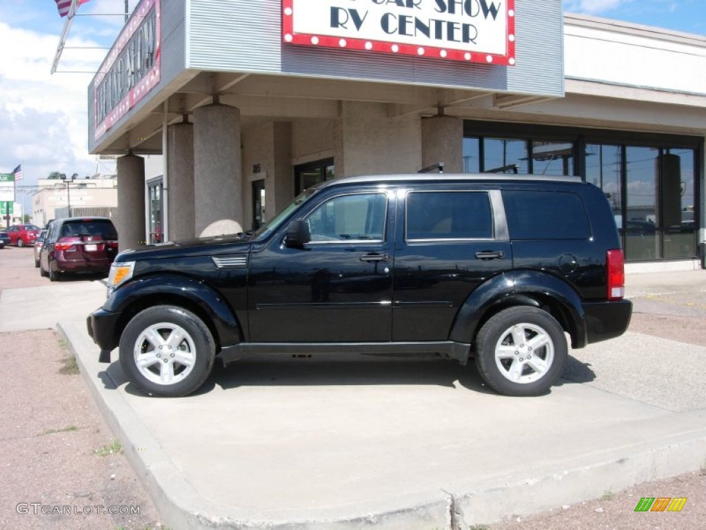 2007 Nitro SLT 4x4 - Black / Dark Khaki/Medium Khaki photo #2