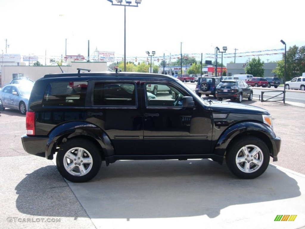 2007 Nitro SLT 4x4 - Black / Dark Khaki/Medium Khaki photo #6