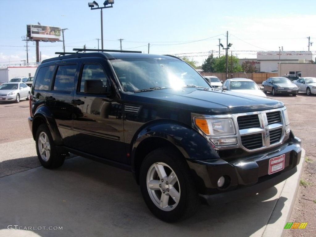 2007 Nitro SLT 4x4 - Black / Dark Khaki/Medium Khaki photo #7