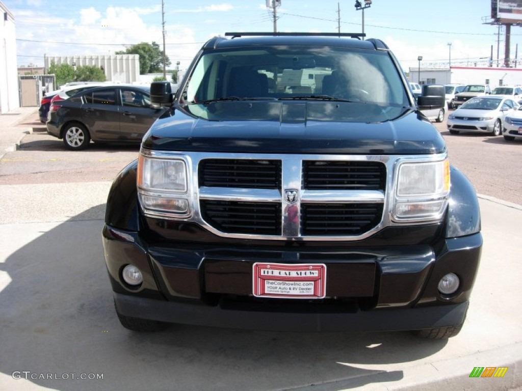 2007 Nitro SLT 4x4 - Black / Dark Khaki/Medium Khaki photo #8