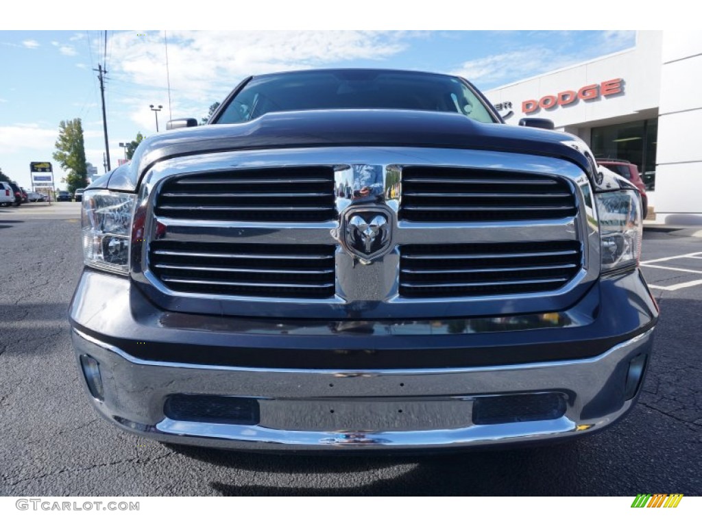 2015 1500 Big Horn Quad Cab - Maximum Steel Metallic / Black/Diesel Gray photo #2