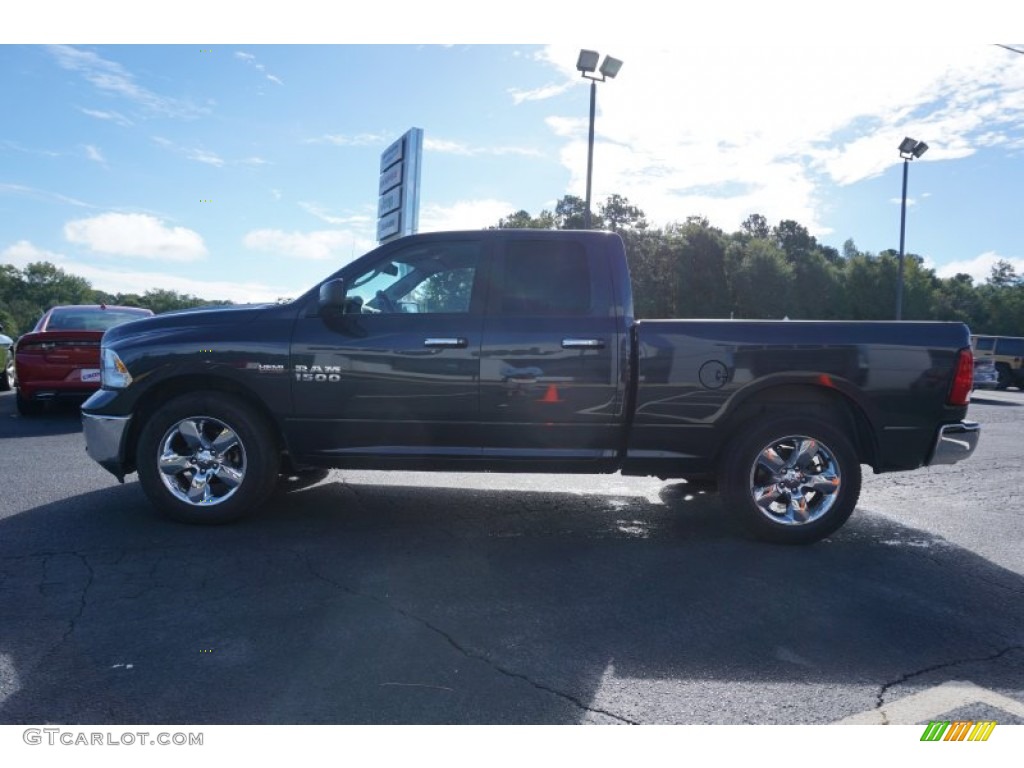 2015 1500 Big Horn Quad Cab - Maximum Steel Metallic / Black/Diesel Gray photo #4