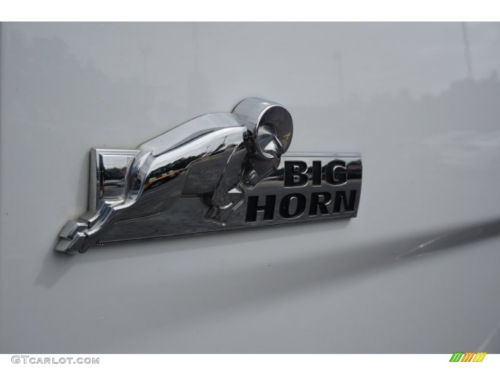 2014 1500 Big Horn Quad Cab - Bright White / Black/Diesel Gray photo #16