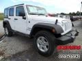 2016 Bright White Jeep Wrangler Unlimited Sport 4x4  photo #4