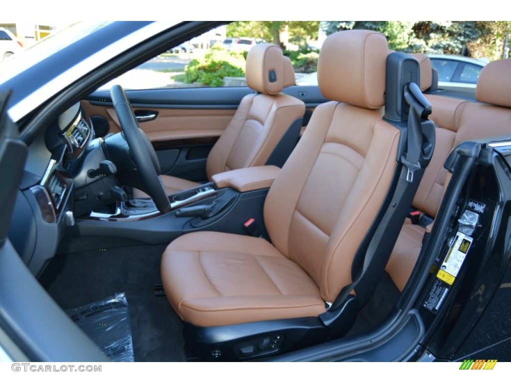 Saddle Brown Interior 2012 BMW 3 Series 328i Convertible Photo #107732221