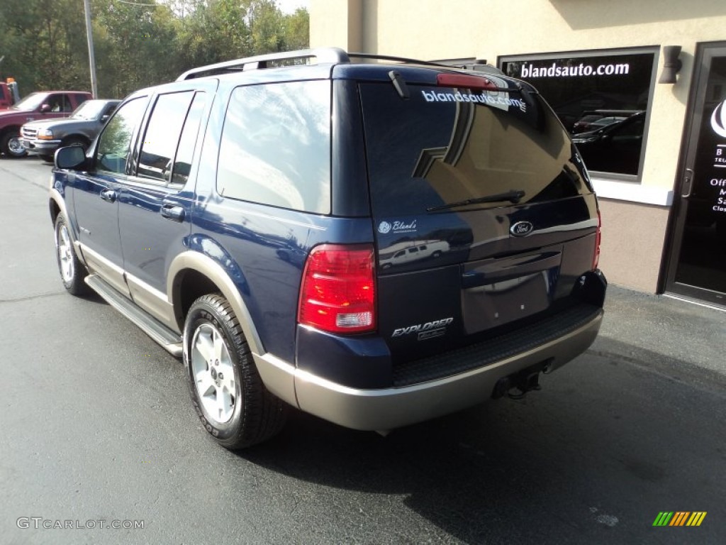2004 Explorer Eddie Bauer 4x4 - Dark Blue Pearl Metallic / Medium Parchment photo #2