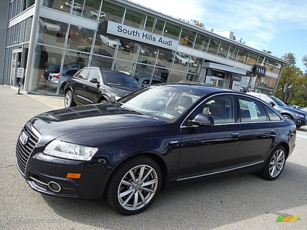 2011 A6 3.0T quattro Sedan - Night Blue Pearl Effect / Amaretto/Black photo #1