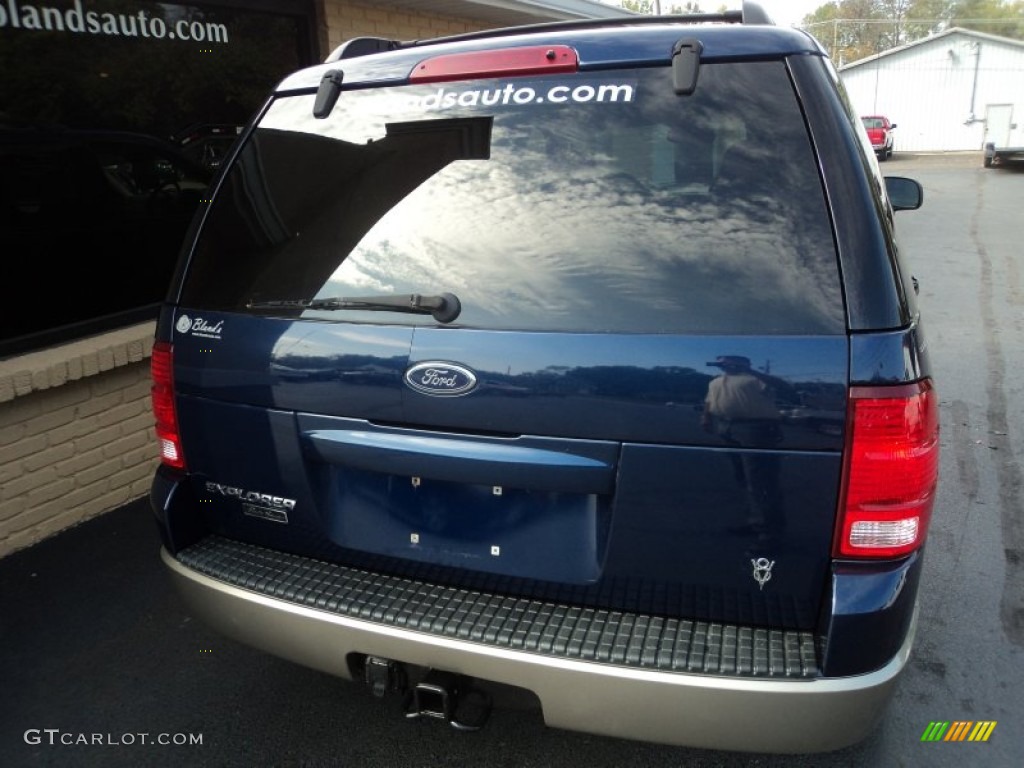 2004 Explorer Eddie Bauer 4x4 - Dark Blue Pearl Metallic / Medium Parchment photo #32