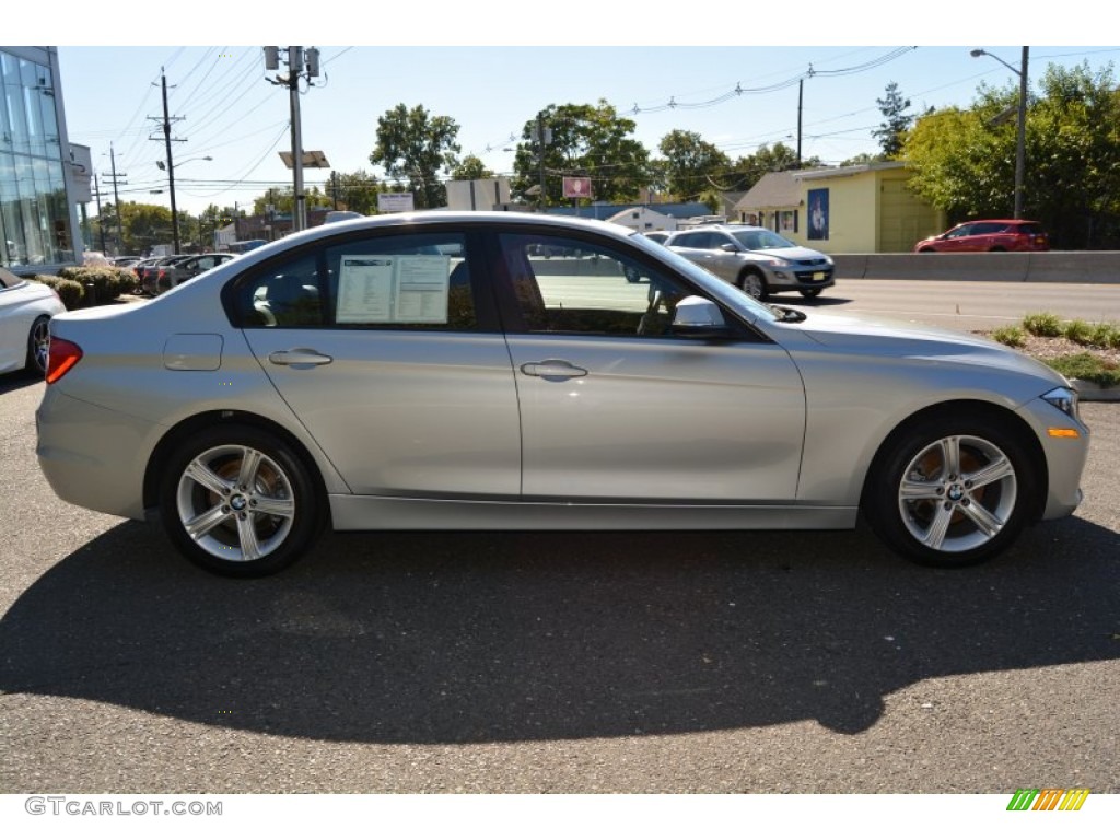 2015 3 Series 320i xDrive Sedan - Glacier Silver Metallic / Black photo #2